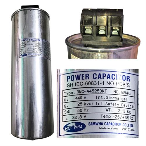 Tụ bù khô SAMWHA 3P 25KVAr 440V ( RMC-4450250KT )